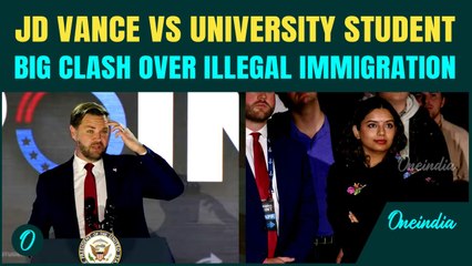 VIDEO: JD Vance CONFRONTED Over Trump's Illegal Immigration Crackdown| SHUTS DOWN University Student