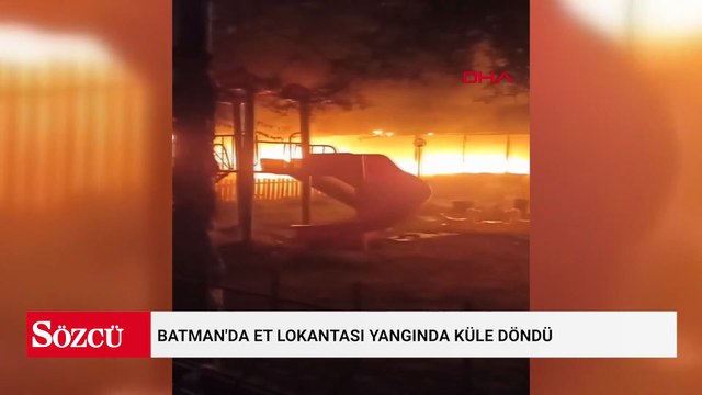 Batman'da et lokantası yangında küle döndü