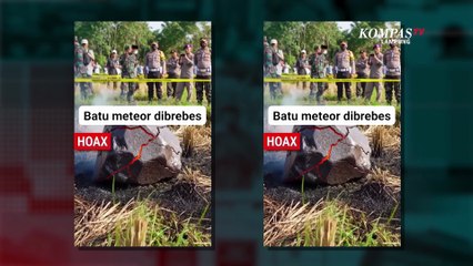 Hoax Penemuan Meteor Jatuh di Brebes