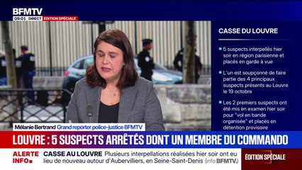Casse au Louvre: ce que l'on sait des cinq arrestations qui ont eu lieu ce mercredi soir