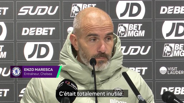 Maresca très agacé par le carton rouge de Delap