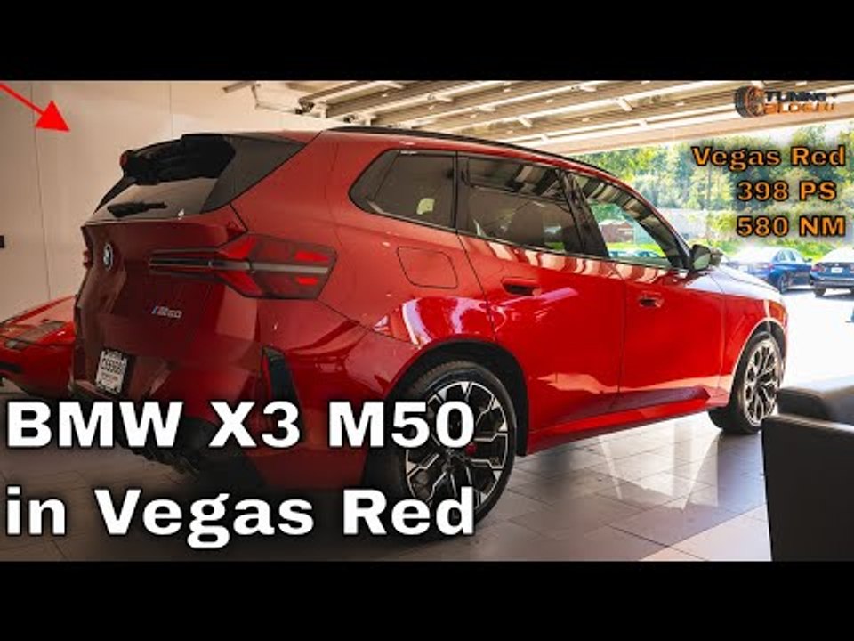 BMW X3 M50 (2025) in Vegas Red – Alle Infos zum 398 PS Power-SUV