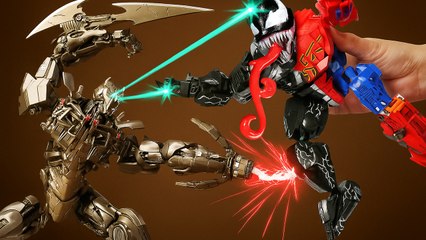🤖 Transformers vs Venom Spider-Man - The Most INSANE DIY Battle Ever! 😱