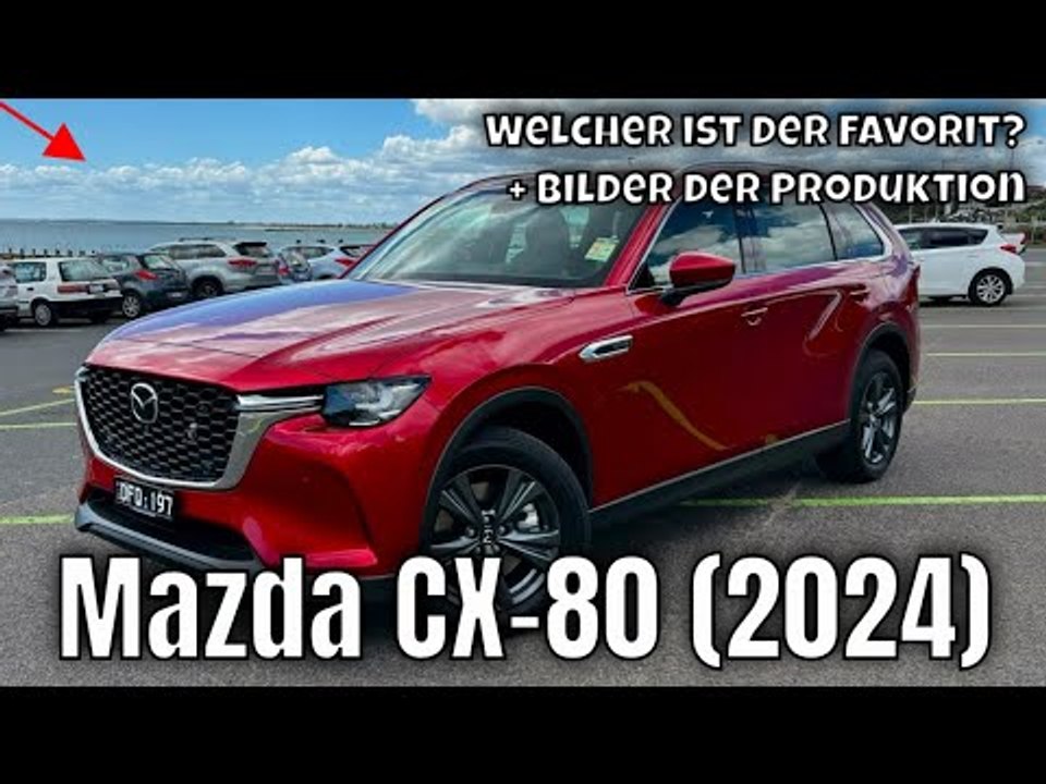 2024 Mazda CX-80: Produktion vom Premium-Crossover + Plug-in-Hybrid / Diesel Vergleich