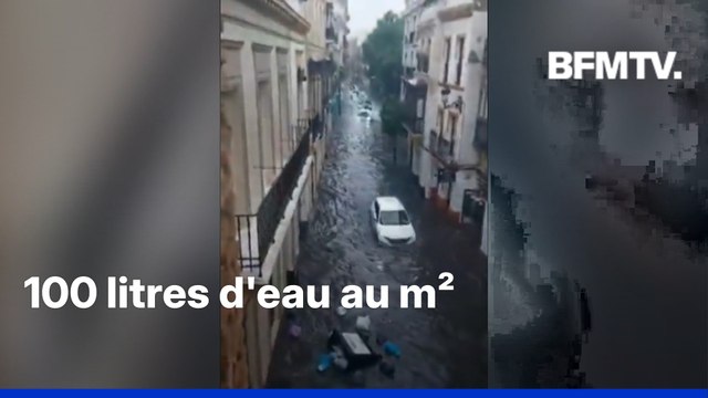 Espagne: Séville sous les eaux après des pluies torrentielles
