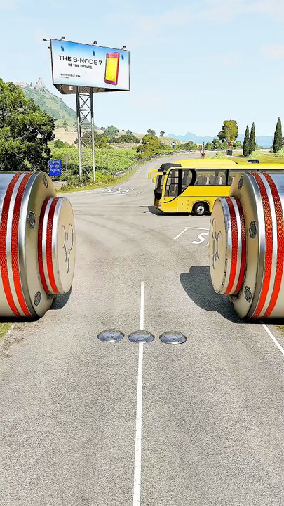 Realistic BeamNG Drive car crash physics. Watch in