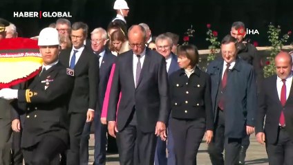 Almanya Şansölyesi Merz'den Anıtkabir'e ziyaret: "Yeni bir dönemin kapılarını araladı"