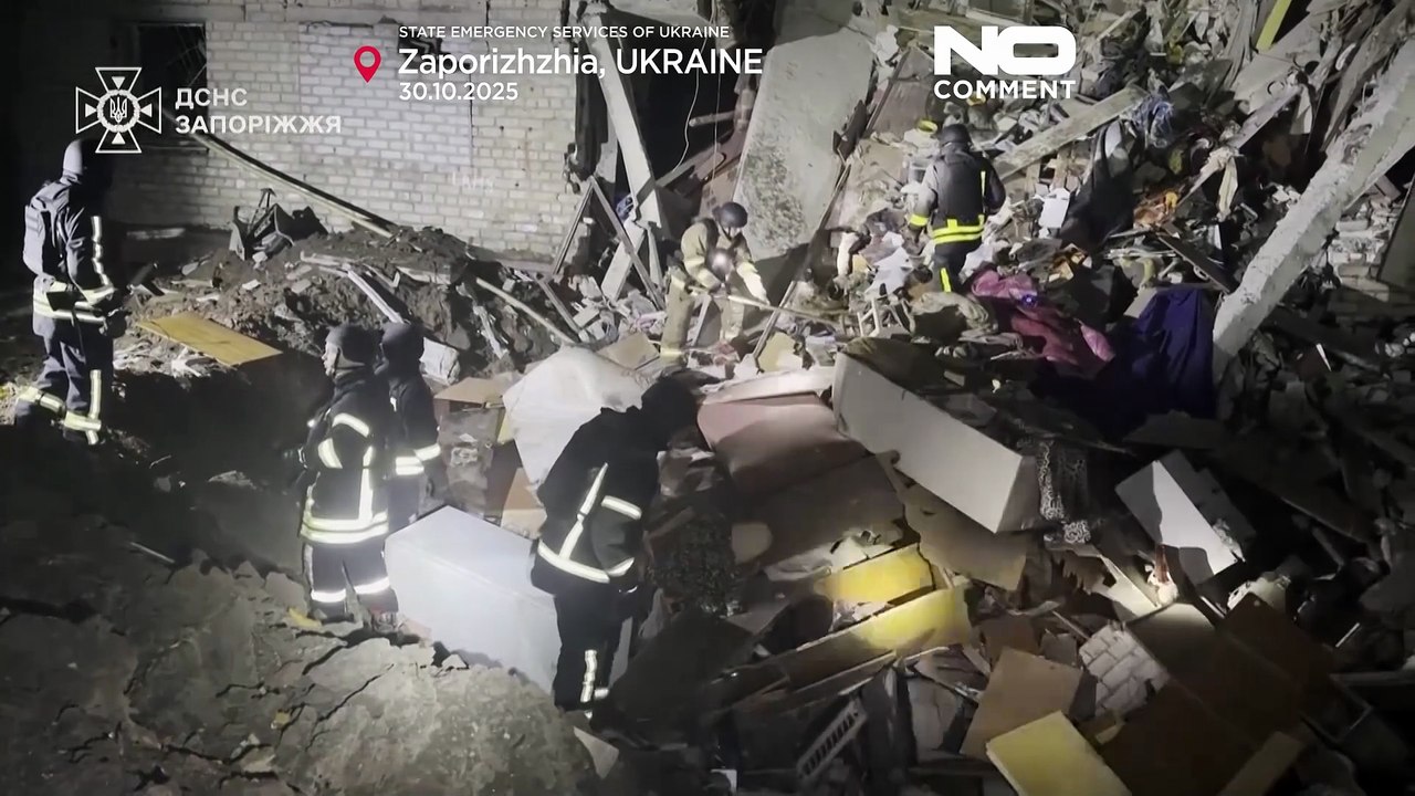 L'oblast ukrainien de Zaporijjia durement touché par une frappe russe, des blessés
