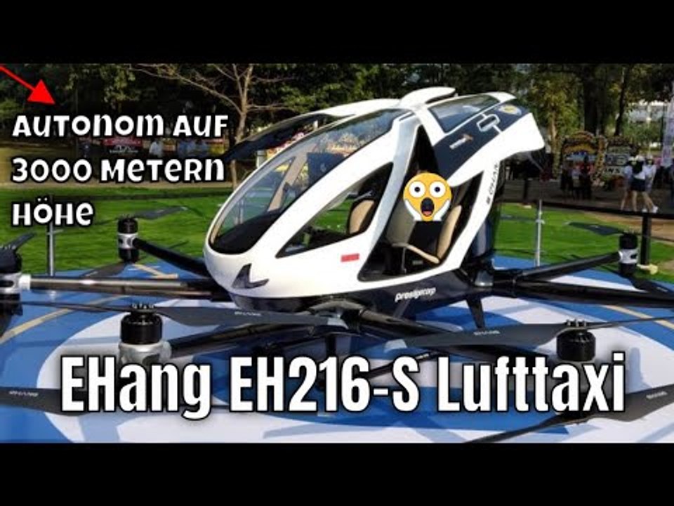 EHang EH216-S (EVTOL): Autonomes Lufttaxi startet in vielen Ländern | die Fakten