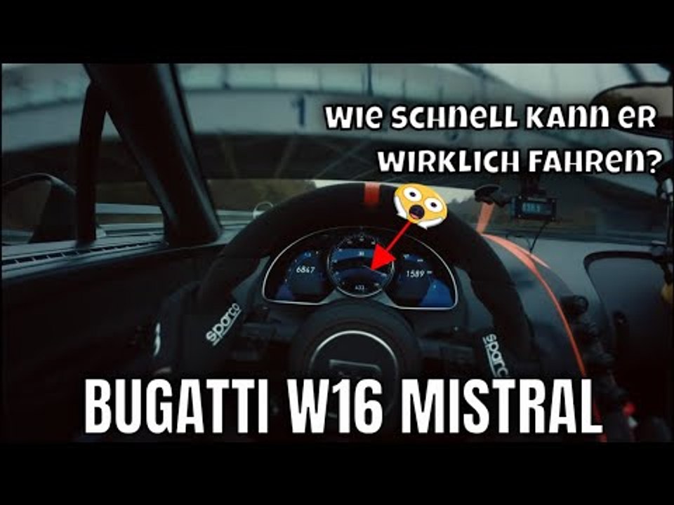 VOLLE REKORDFAHRT: BUGATTI W16 MISTRAL stellt Rekord für das schnellste offene Auto der Welt auf