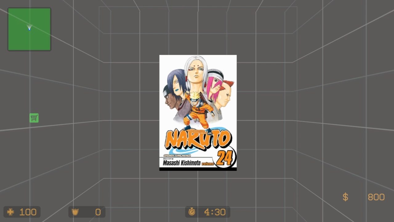 NARUTO Volume 24 Cover Art spray mod | Counter-Strike: Source