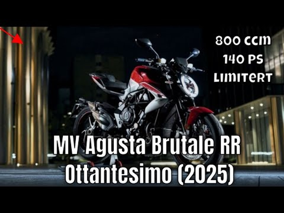 MV Agusta Brutale RR Ottantesimo 2025: Limitierte Power zum Jubiläum | alle Fakten
