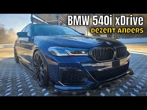 BMW 540i xDrive M Sport Edition (LCI/G31) in Tansanitblau mit Tuning Parts