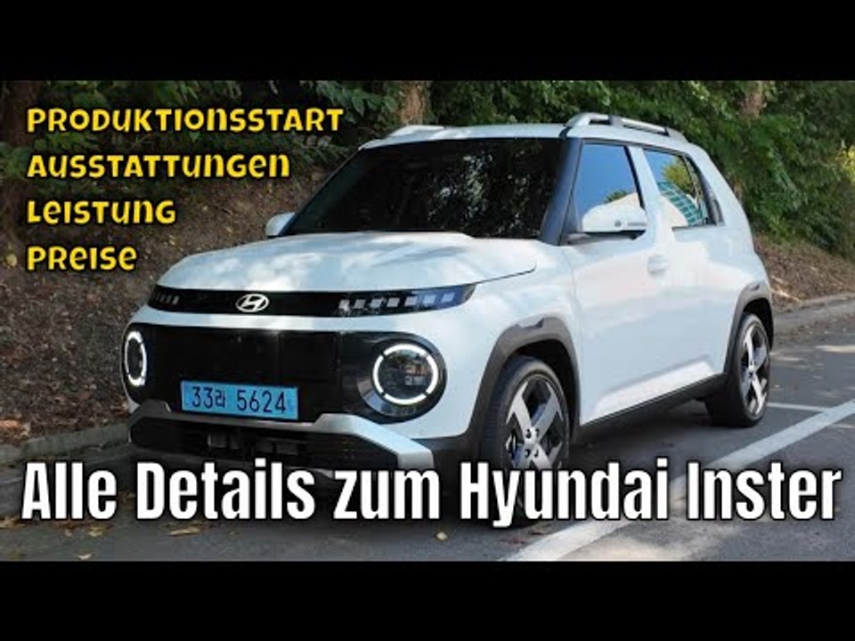 Hyundai Inster: Elektro-Kleinwagen ab 23.900 € mit 370 km Reichweite