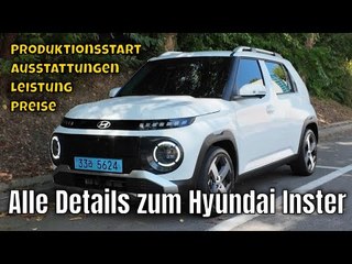 Hyundai Inster: Elektro-Kleinwagen ab 23.900 € mit 370 km Reichweite
