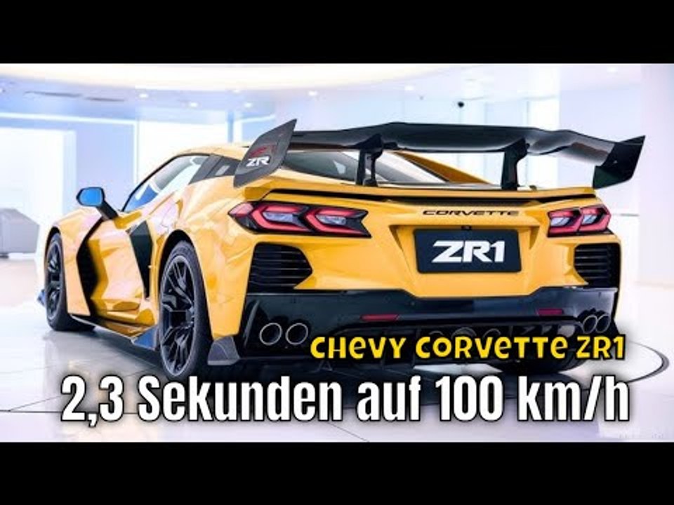 2025 Chevrolet Corvette ZR1 | unglaubliche 2,3 Sekunden von 0 auf 100 km/h