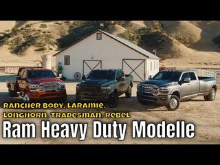 2025 Ram Heavy Duty Modelle: Infos zu Rancher Body, Laramie, Longhorn, Tradesman & Rebel