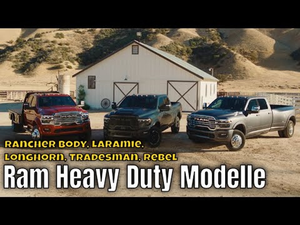 2025 Ram Heavy Duty Modelle: Infos zu Rancher Body, Laramie, Longhorn, Tradesman & Rebel
