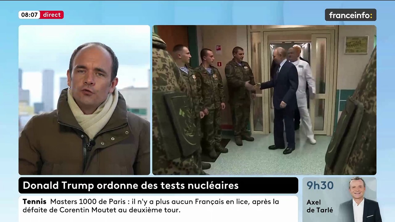 Donald Trump a ordonné la reprise par les Etats-Unis d’essais d’armes nucléaires, après des annonces de Vladimir Poutine sur le développement de nouvelles capacités atomiques.