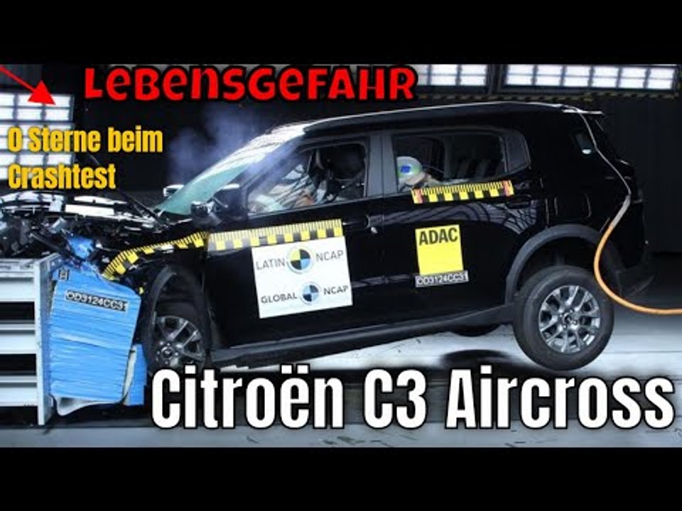 Citroën C3 Aircross: 0 Sterne im Crashtest – Schockierendes Ergebnis | die Fakten