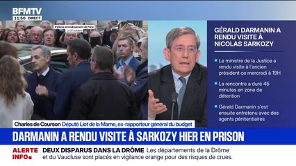 "C'est quand même très délicat ce qu'il a fait": Charles de Courson réagit à la visite de Gérald Darmanin à Nicolas Sarkozy
