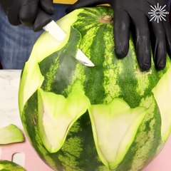 Easy watermelon carving to make at home!