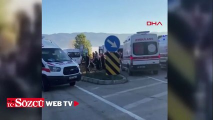 Tokat’ta işçi servisleri çarpıştı 10 yaralı