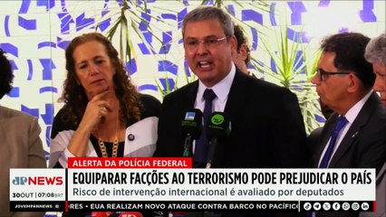 PF alerta para risco de facções serem classificadas como terroristas; Zé Maria e Beraldo analisam