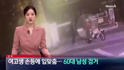 [단독]여고생 손등에 입맞춤…60대 남성 검거