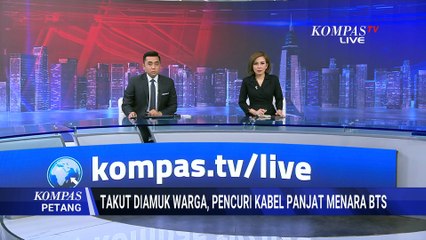 Kepergok Curi Kabel, 2 Pria Nekat Panjat Menara BTS Setinggi 70 Meter di Lampung Selatan