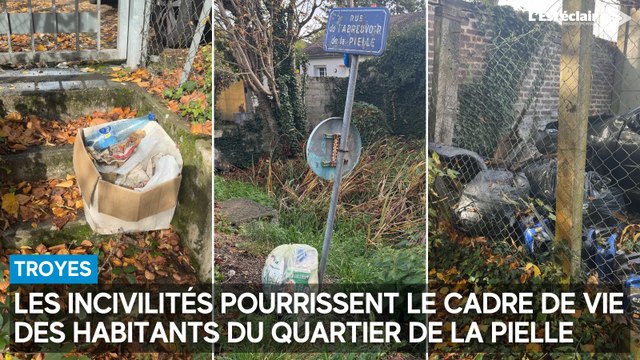 Les incivilités pourrissent le cadre de vie des habitants du quartier de la Pielle à Troyes