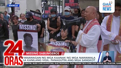 Panawagan ng mga kaanak ng mga nawawalang sabungero sa kanilang vigil - Panagutin ang mga sangkot | 24 Oras
