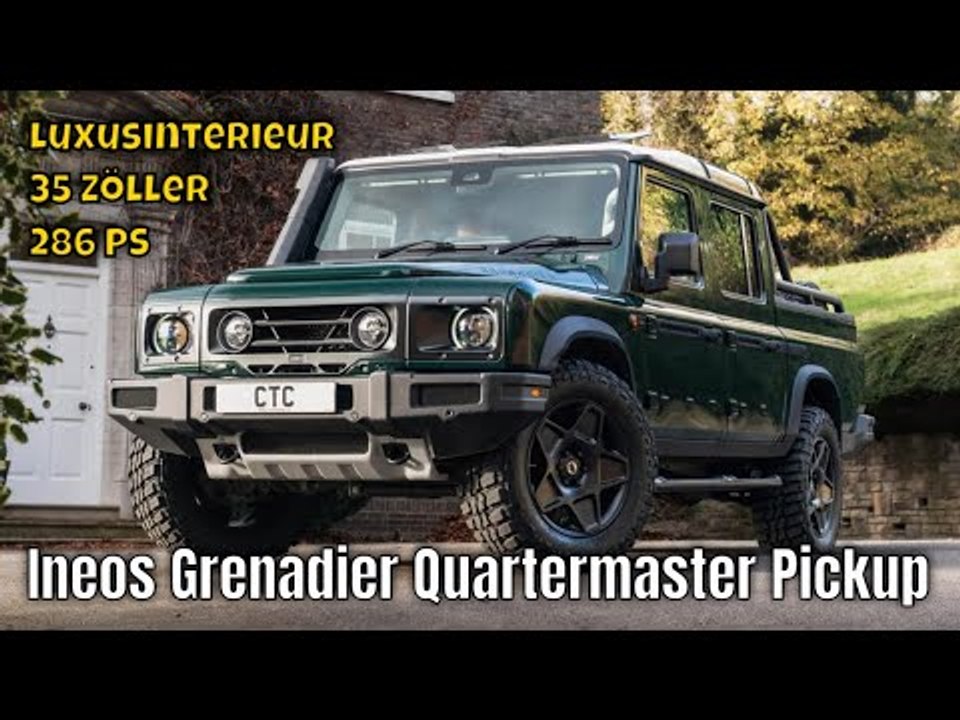 Ineos grenadier quartermaster pickup trialmaster series i by chelsea truck company (kahn design)