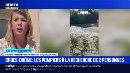 Crues dans la Drôme: "On entendait le débit impressionnant de l'eau", décrit cette infirmière