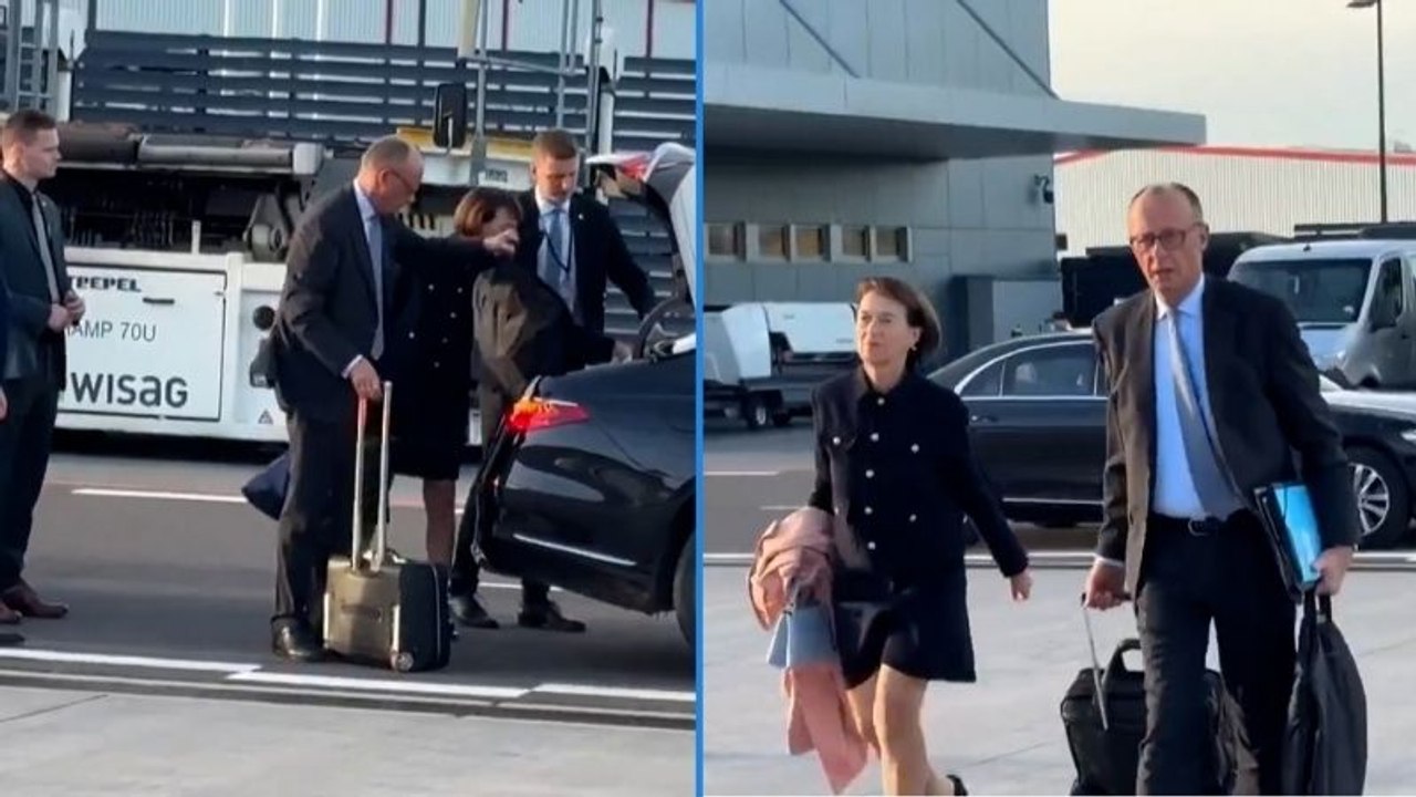 Almanya başbakanı Merz Türkiye'ye geldi: Bavulunu kendisinin taşıması dikkat çekti!