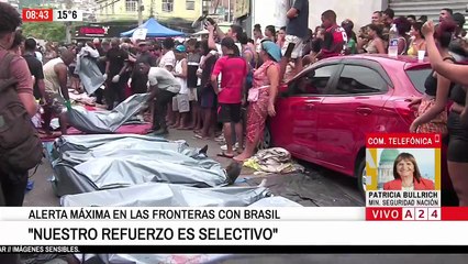 Patricia Bullrich reforzó las fronteras tras el ataque en Río de Janeiro: "Puede haber personas yéndose de las favelas"