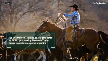 “Es una traición”: la furia de los ganaderos en EE.UU. porque el gobierno de Trump quiere importar más carne argentina