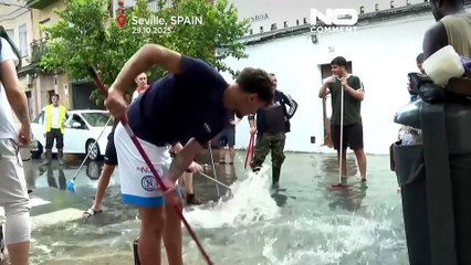 Fortes chuvadas fustigam a Andaluzia: um ferido e comboios suspensos