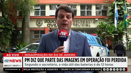 Câmeras de agentes em megaoperação falham por falta de bateria