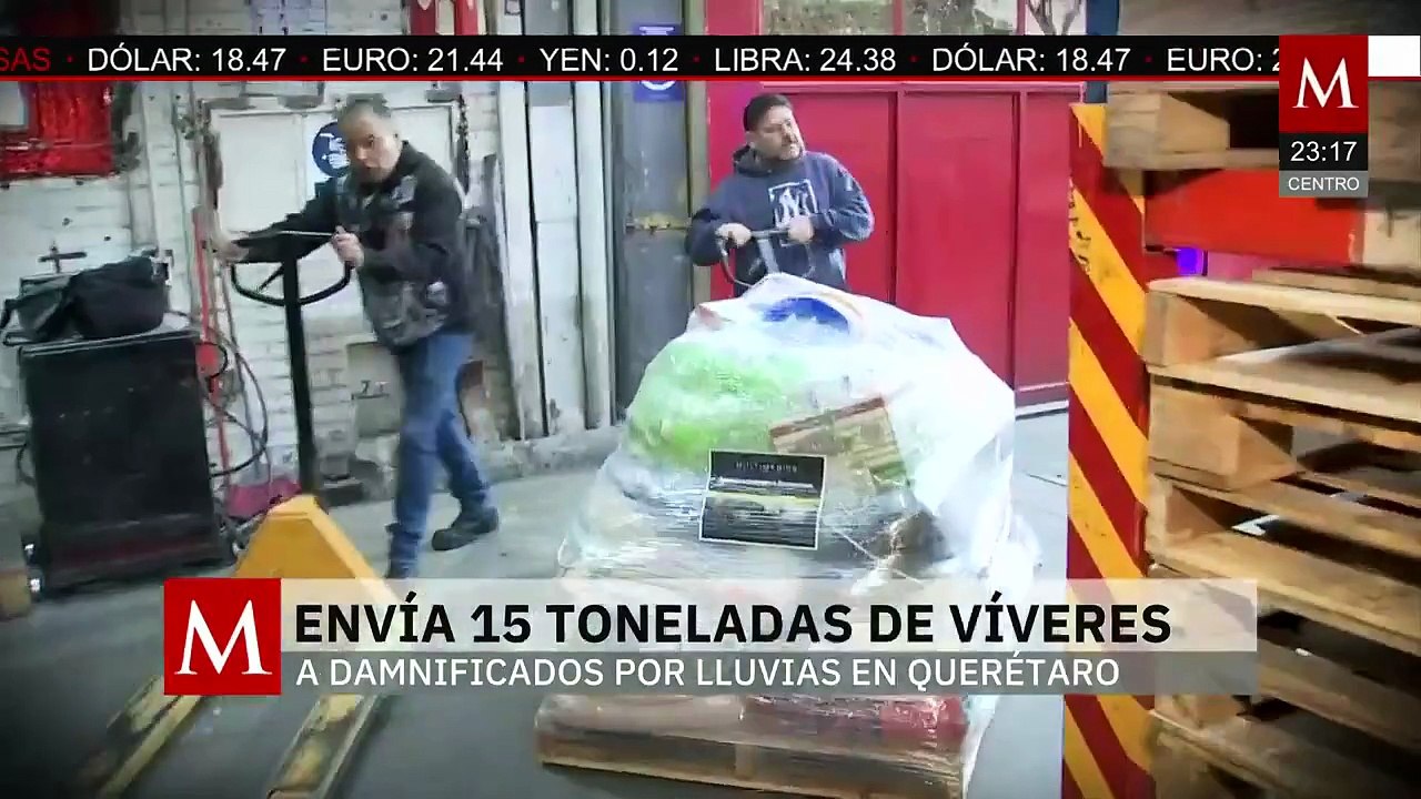 Más de quince toneladas de víveres recaudadas por Fundación Multimedios para afectados en Querétaro