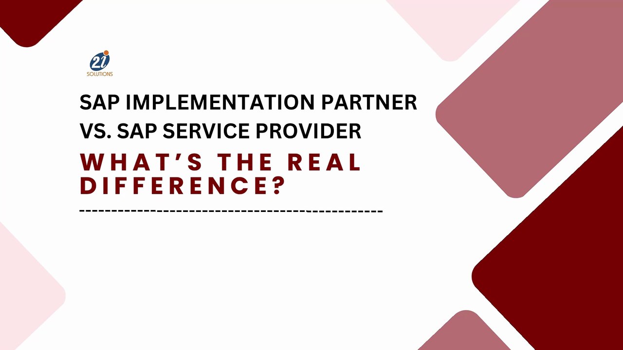 SAP Implementation Partner vs. SAP Service Provider: What’s the Real Difference?