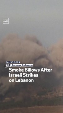 Smoke Billows After Israeli Strikes on Lebanon
