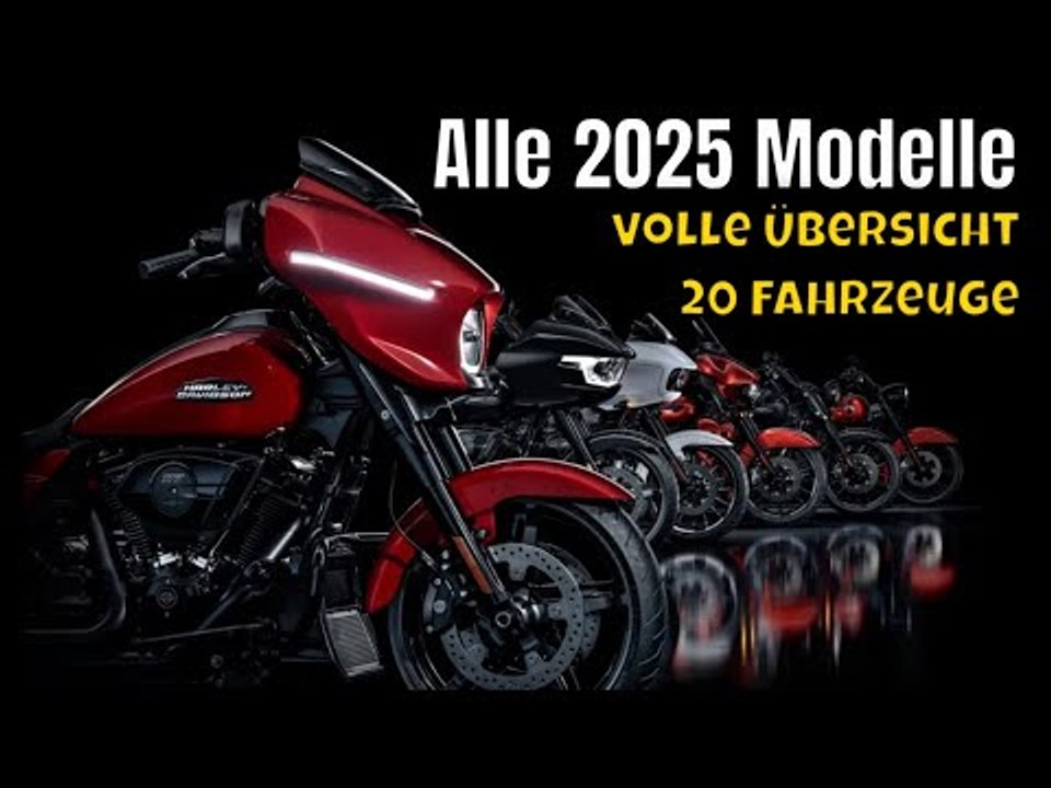 2025 Harley-Davidson Line-Up | alle Neuheiten in der Übersicht - von Bike bis Trike