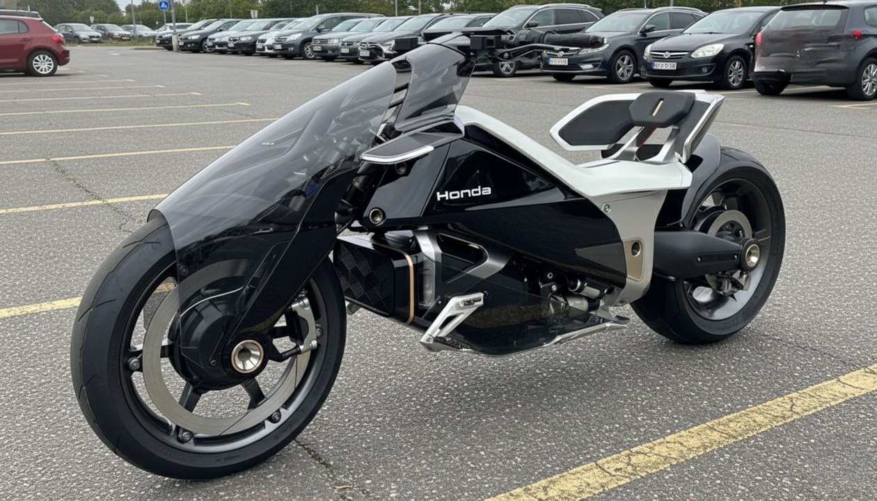 Zukunft des Motorradfahrens? Honda EV Outlier Concept mit zwei Radnabenmotoren