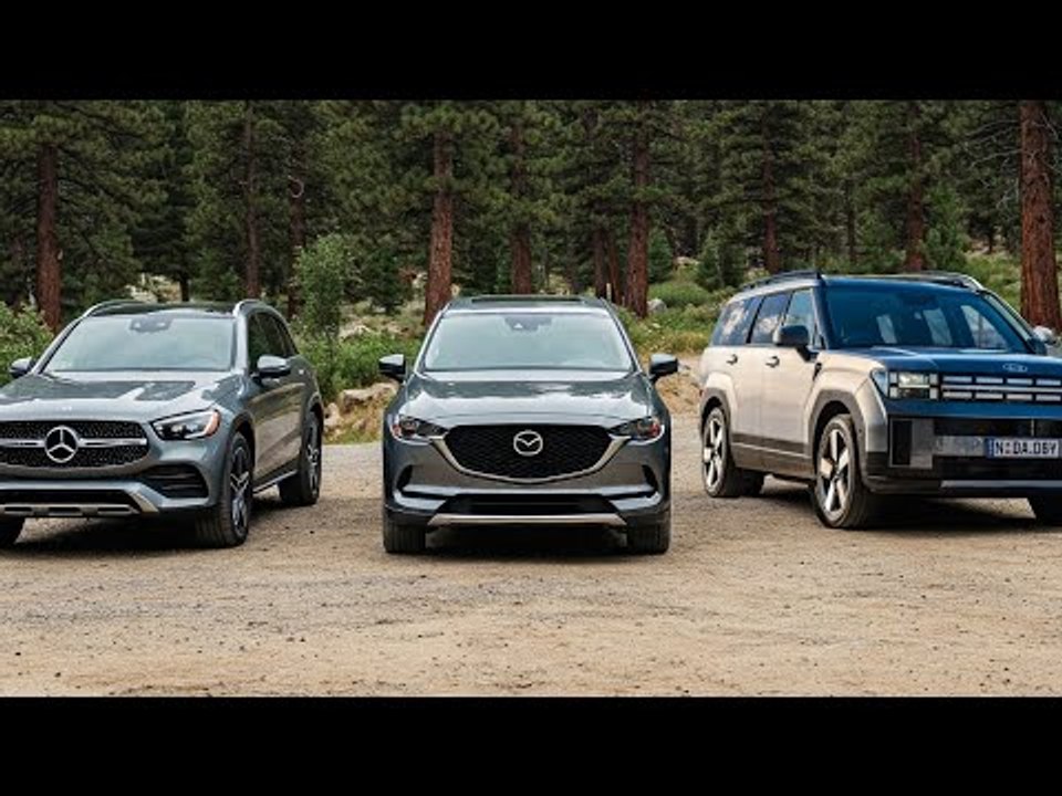 SUV-Vergleich: Mercedes GLC vs. Mazda CX-80 vs. Hyundai Santa Fe – Welcher Plug-in überzeugt?