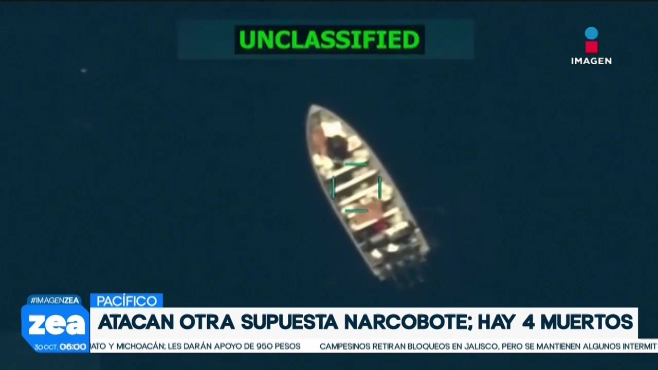 Estados Unidos realiza nuevo ataque contra narcobote en el Pacífico