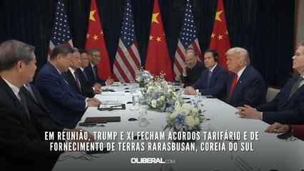 Em reunião, Trump e Xi fecham acordos tarifário e de fornecimento de terras raras