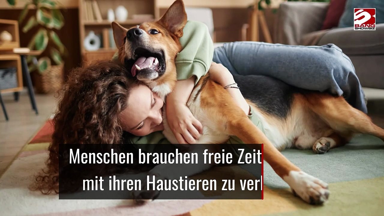 Menschen brauchen freie Zeit, um Zeit mit ihren Haustieren zu verbringen