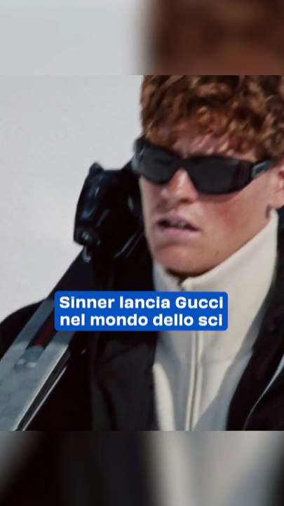 Sinner lancia Gucci nel mondo dello sci