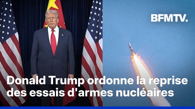 En réponse aux annonces de Vladimir Poutine, Donald Trump ordonne la reprise des essais d'armes nucléaires américaines